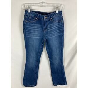 D Jeans Dark Wash Ankle Straight Leg Jean Size 4